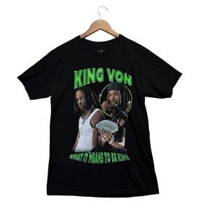 King Von What It Means To Be King T Shirt Chicago Trappers Bangers & Steppers M